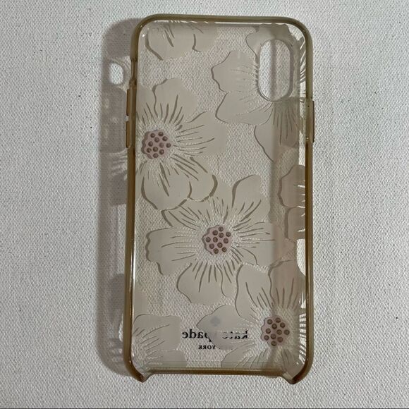 Kate Spade New York IPhone X case: Clear/Rhinestone/Off White Floral/Rhinestone - Picture 2 of 6